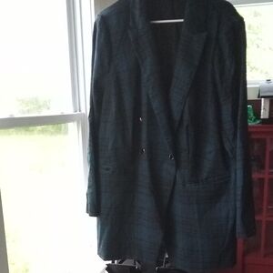 Lane Bryant Dark Plaid Blazer